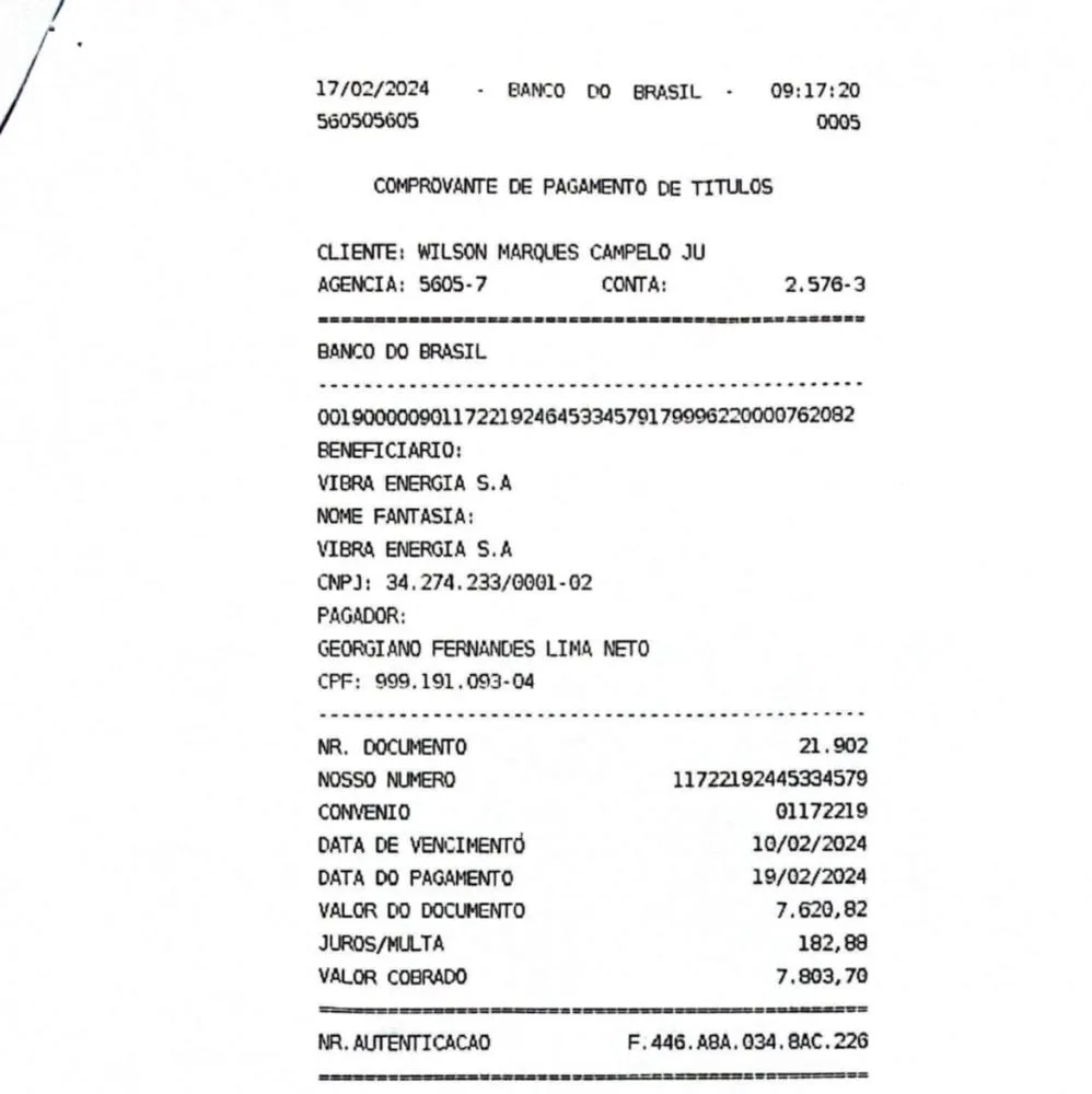 Policial foi o recebedor do repasse via Pix